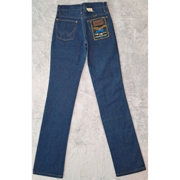 Vintage Wrangler Student Straight Leg Jeans 26x34 Deadstock NWT 70s Made in USA - Picture 10 of 11